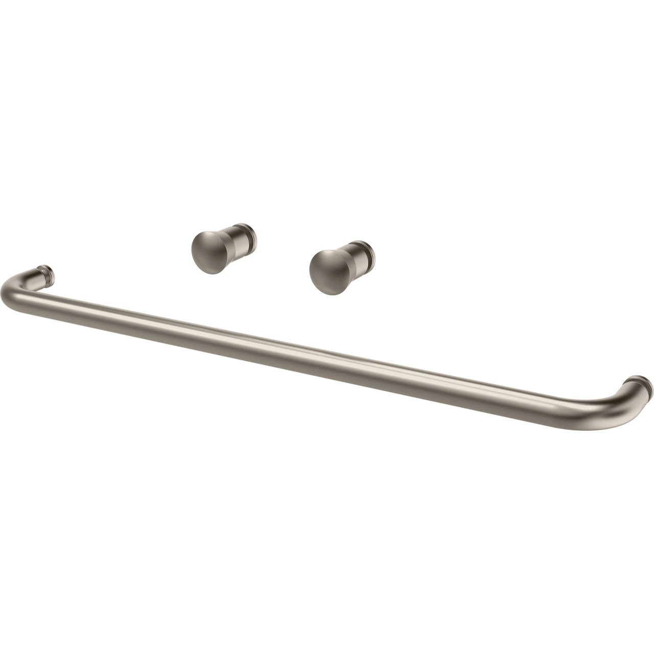 60" Bathtub / Clear / Brushed Nickel (Shower Door)