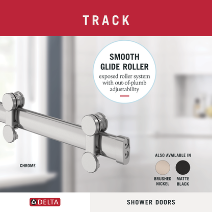 60" Shower / Clear / Chrome