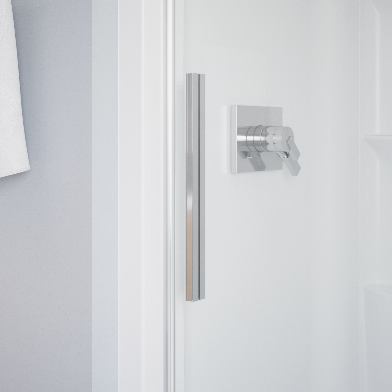 60" Shower / Clear / Polished Chrome