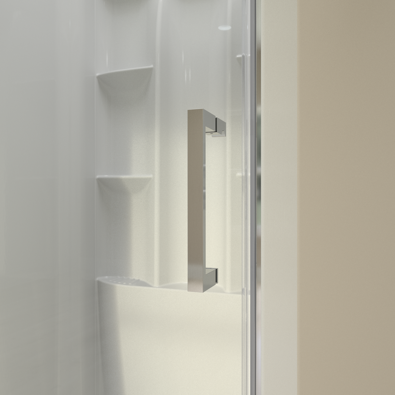 36" Shower / Clear / Chrome