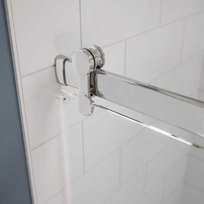 60" Bathtub / Clear / Chrome