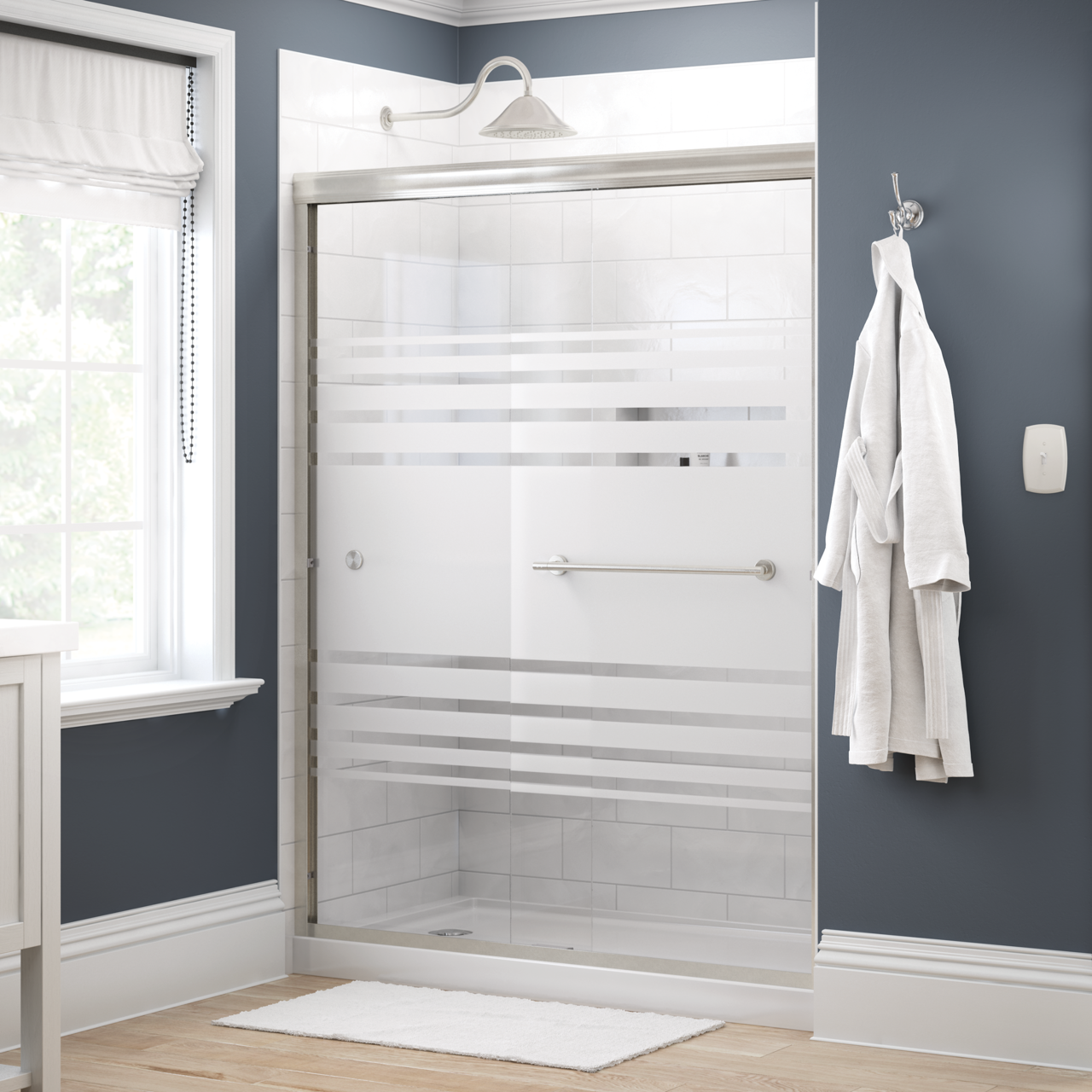60" Shower / Transition / Nickel
