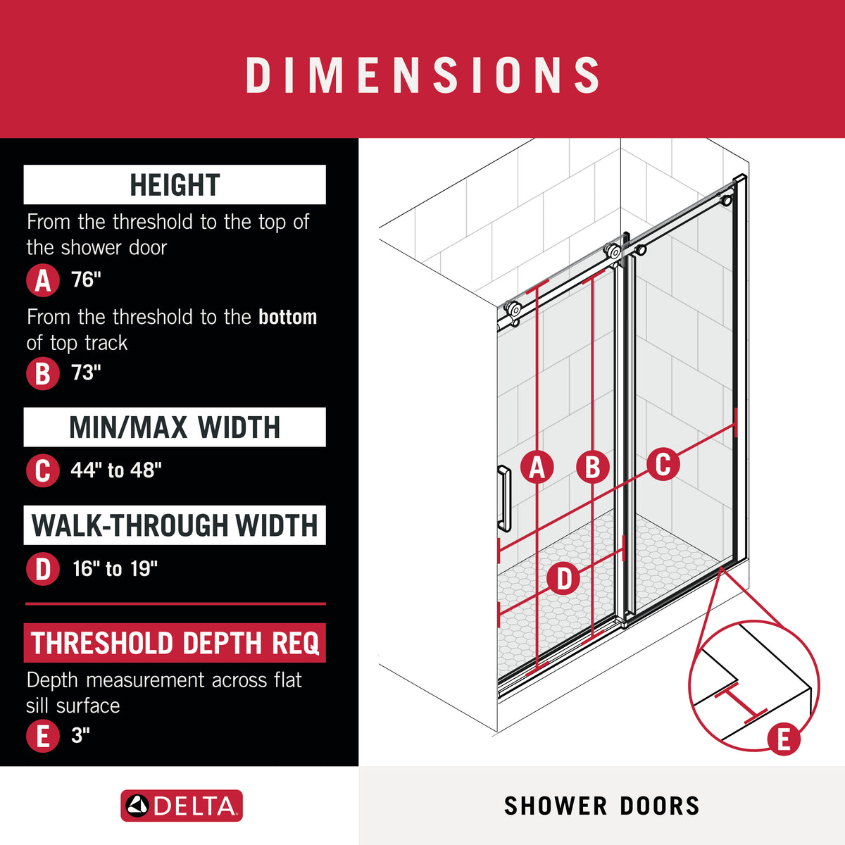 Exuma 10mm Shower Door
