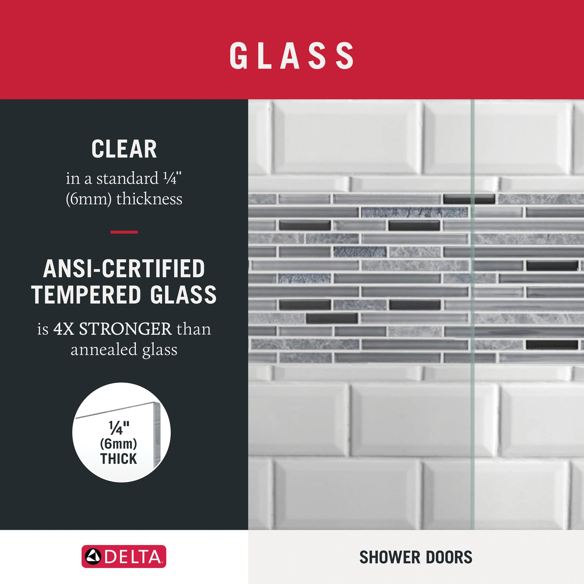 60" Shower / Clear / Polished Chrome