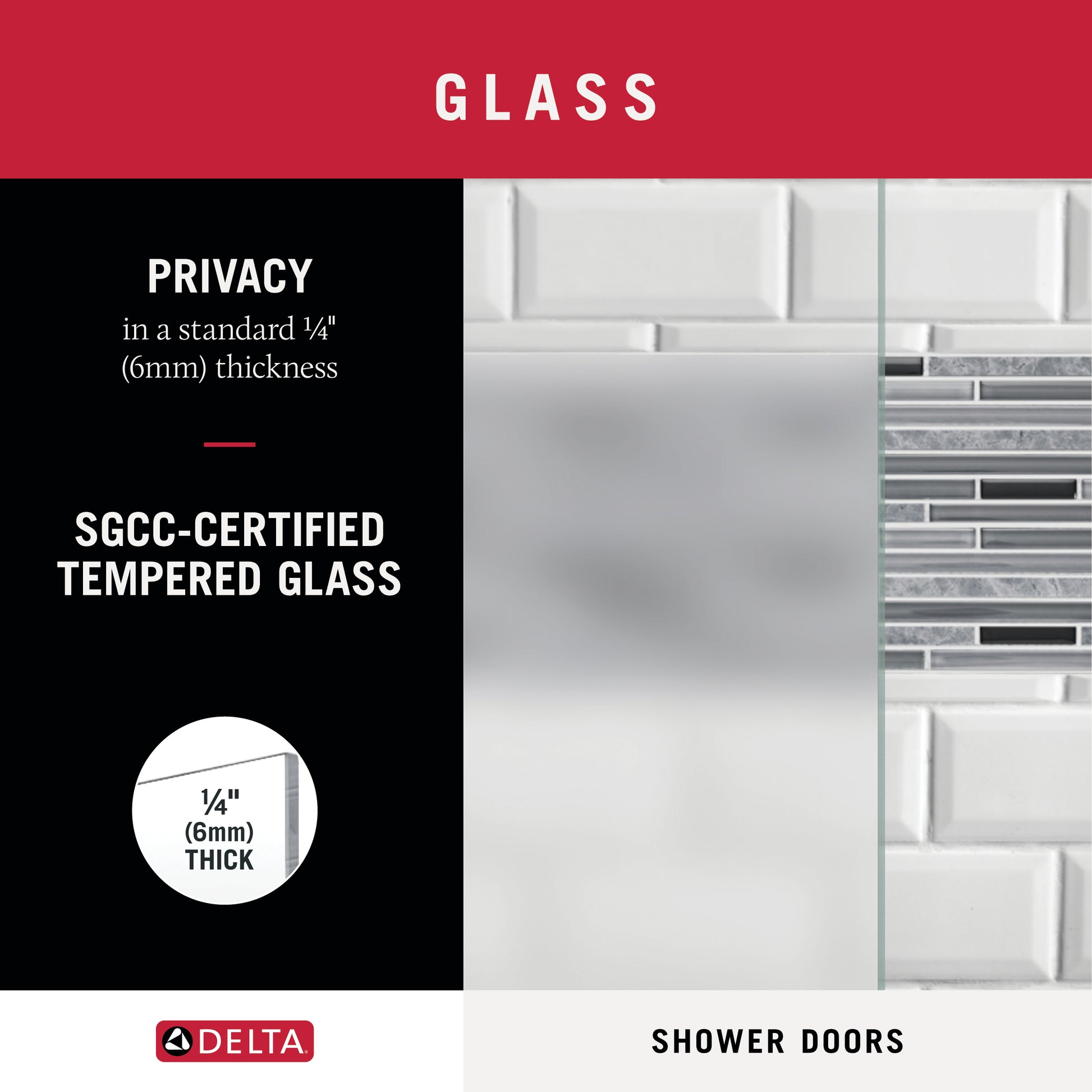 60" Bathtub / Privacy / Brushed Nickel (Shower Door)