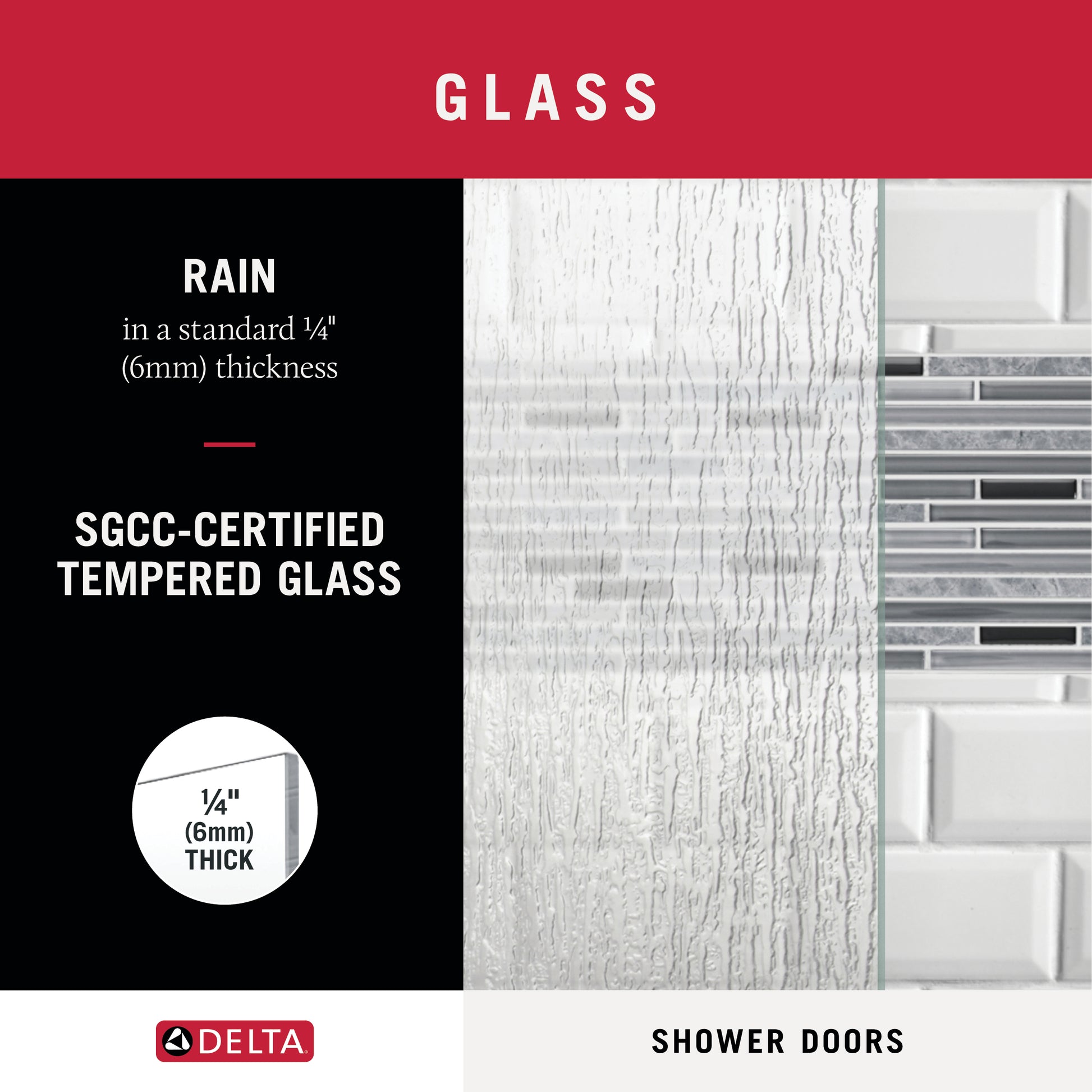 48" Shower / Rain / Delta Brushed Nickel