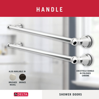 48" Shower / Frosted / Polished Chrome