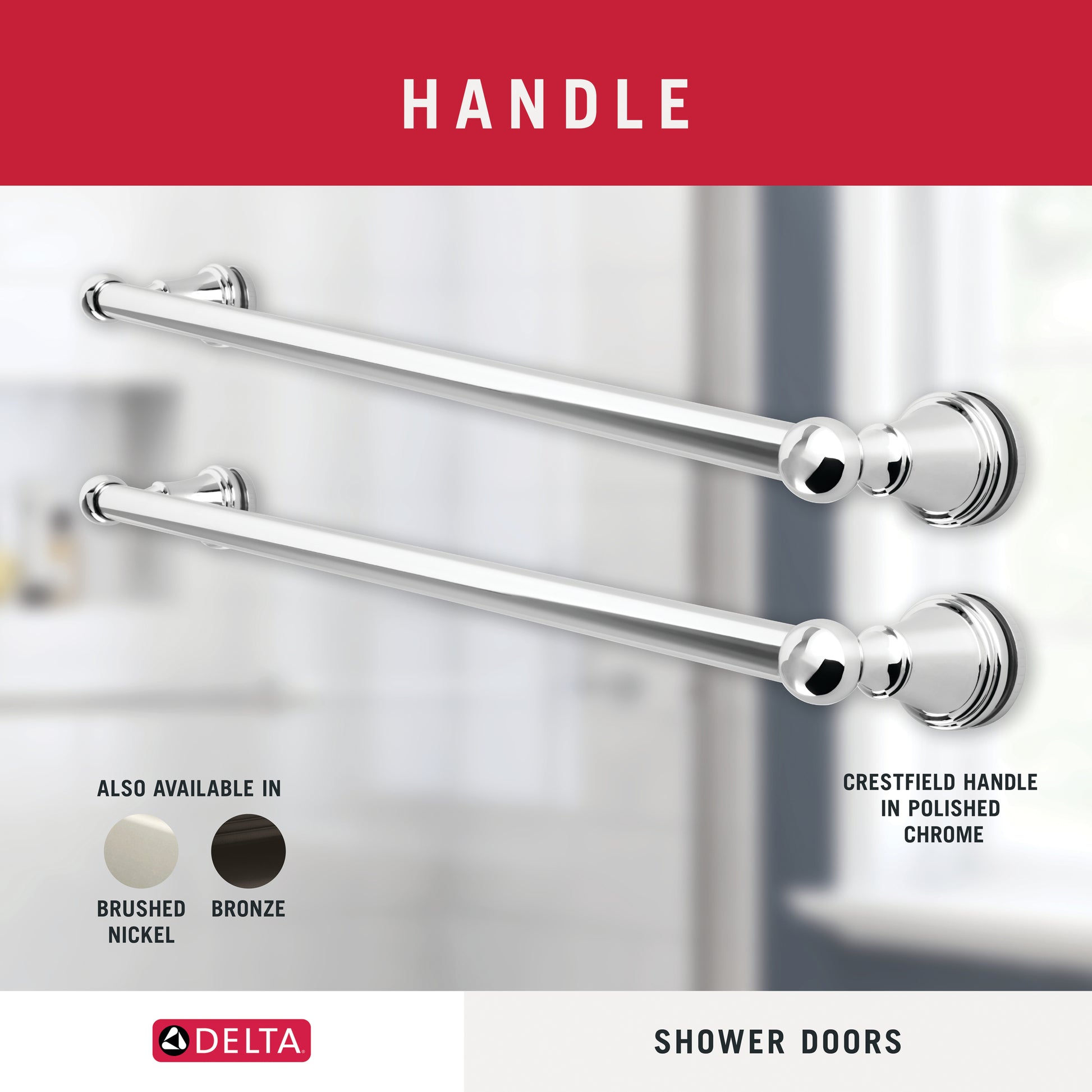 60" Shower / Frosted / Polished Chrome