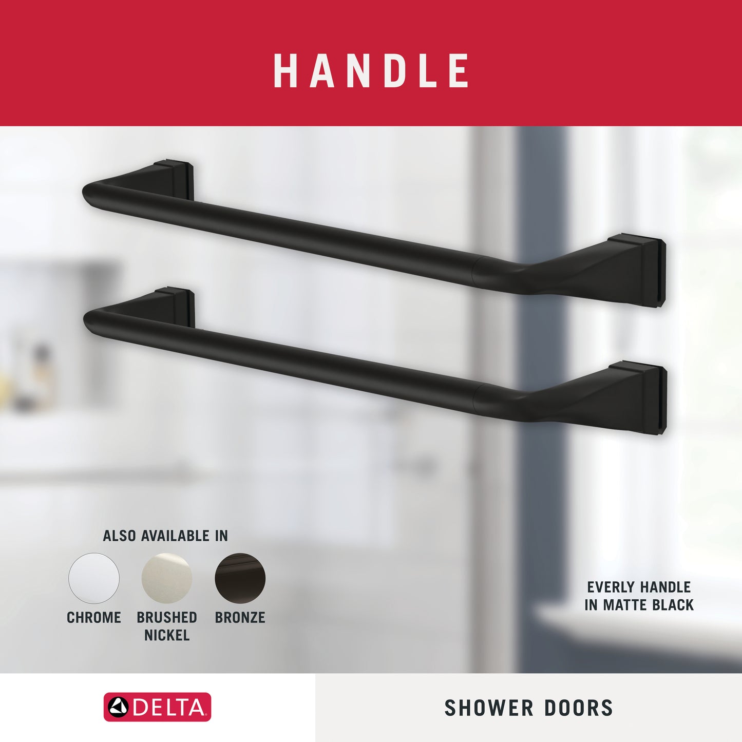 60" Shower / Transition / Matte Black