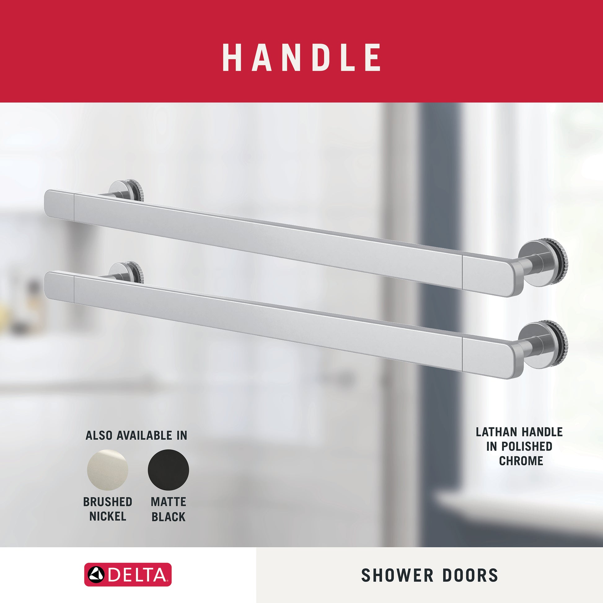 48" Shower / Privacy / Chrome