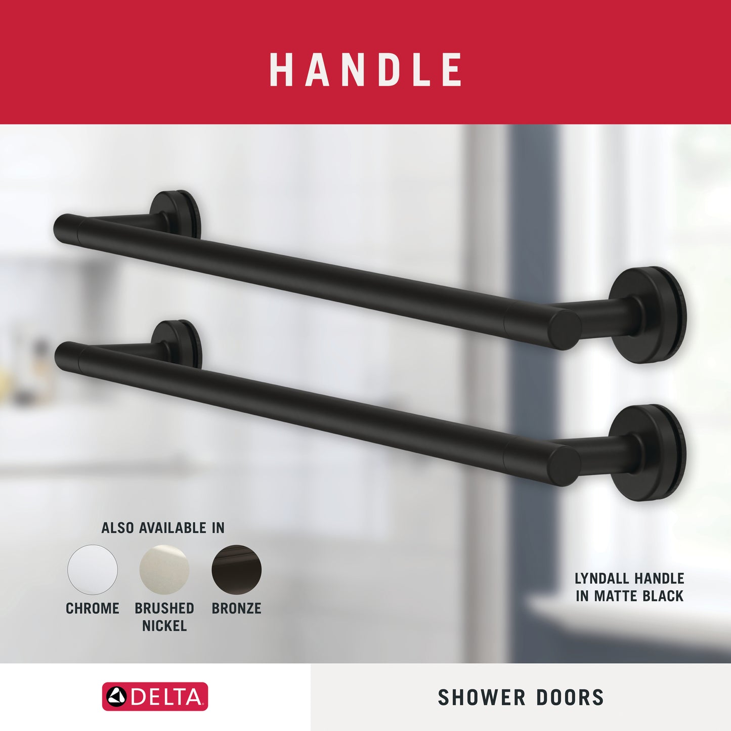 48" Shower / Ingot / Matte Black