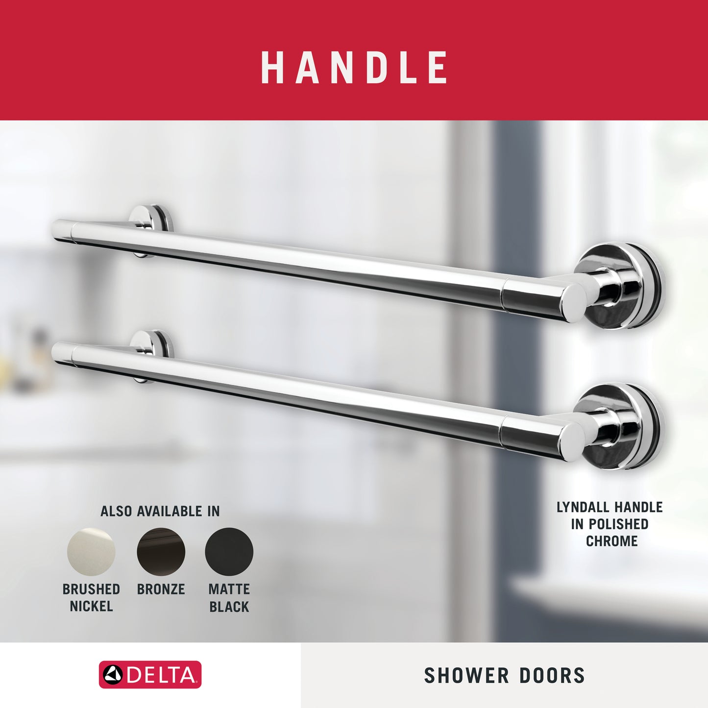 60" Shower / Frosted / Polished Chrome