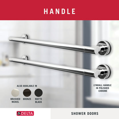 48" Shower / Frosted / Polished Chrome