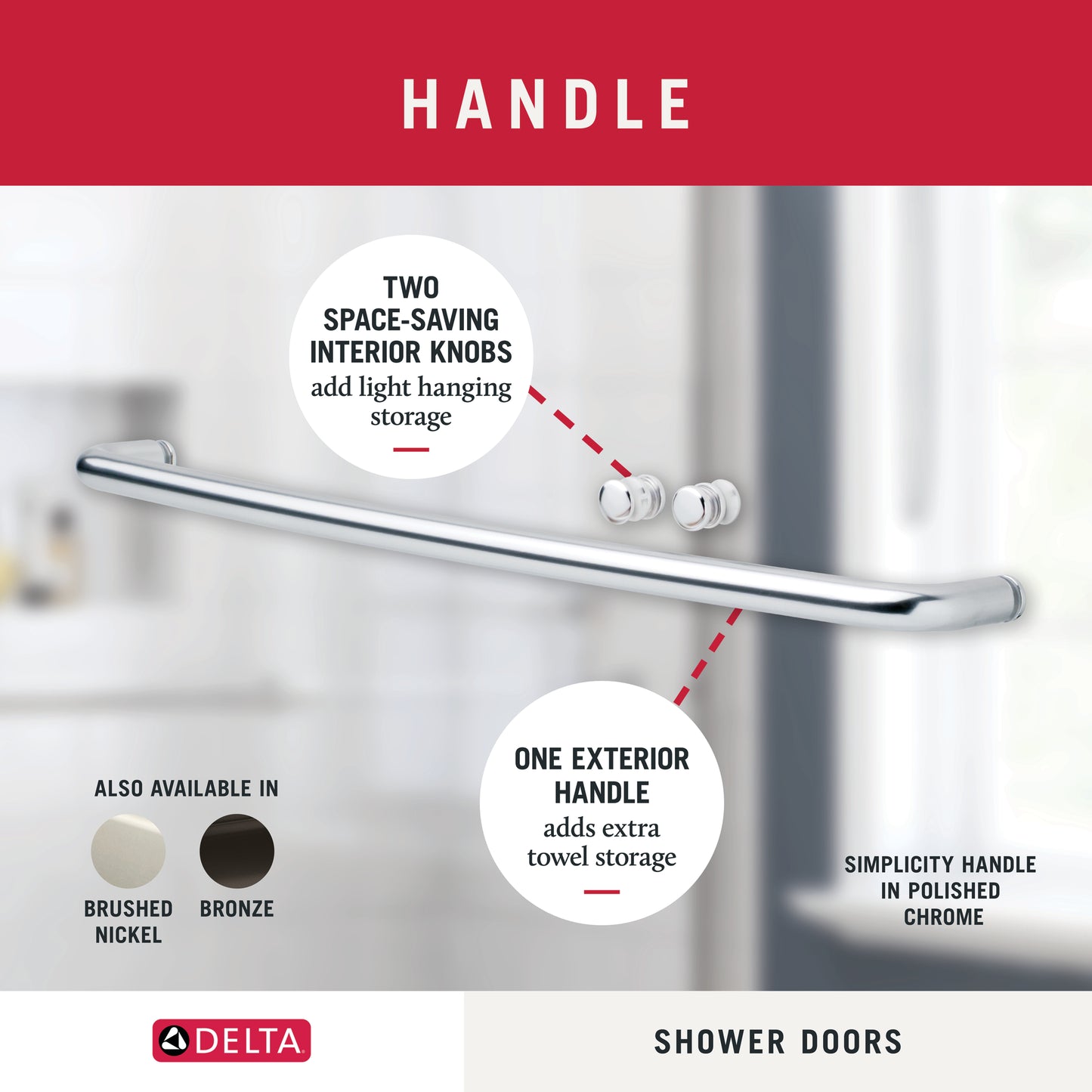 60" Shower / Transition / Polished Chrome