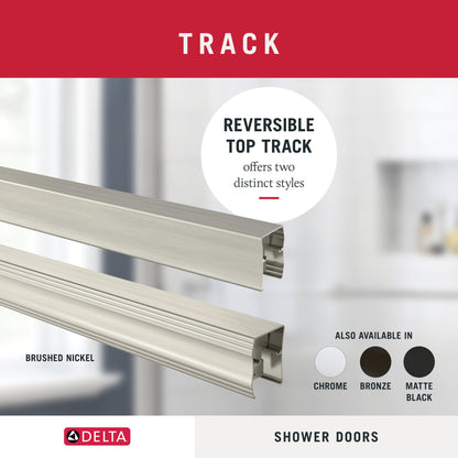 60" Bathtub / Clear / Shower Door Brushed Nickel