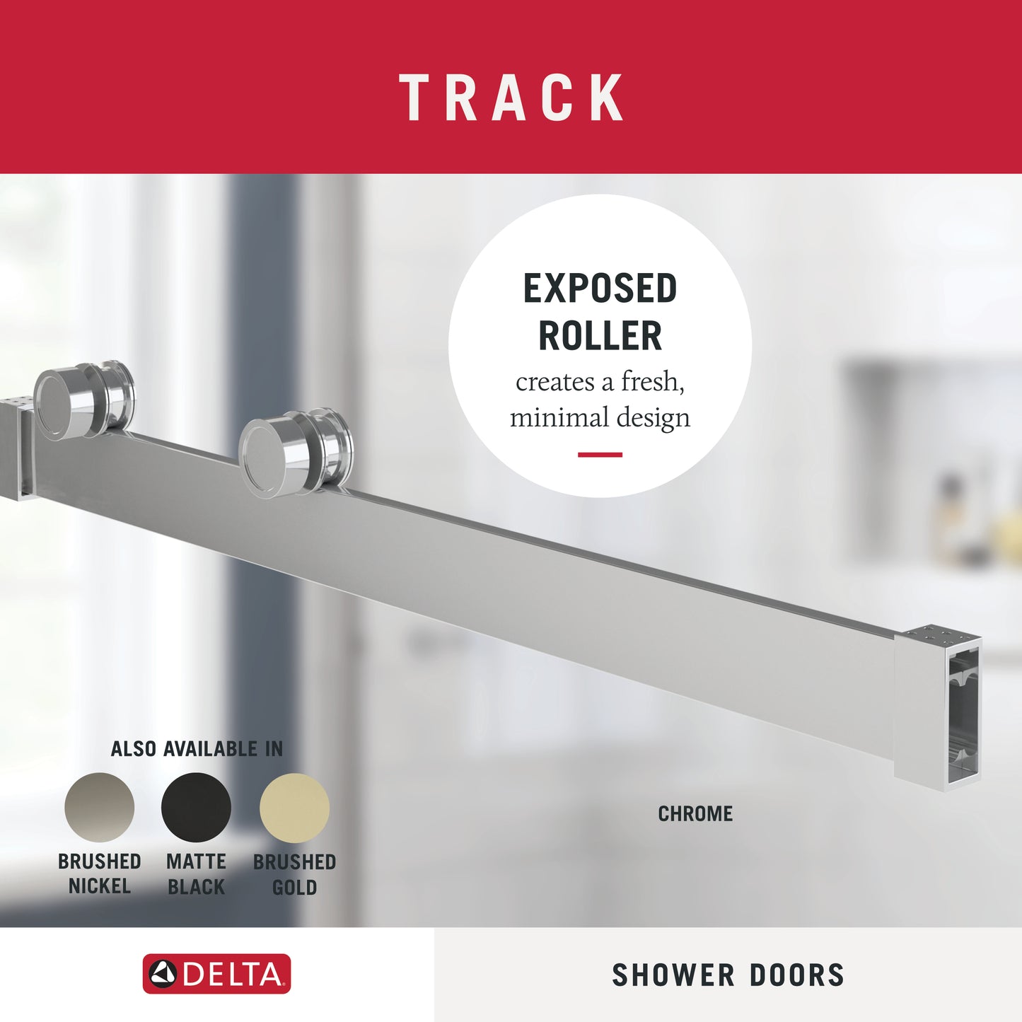 48" Shower / Clear / Polished Chrome