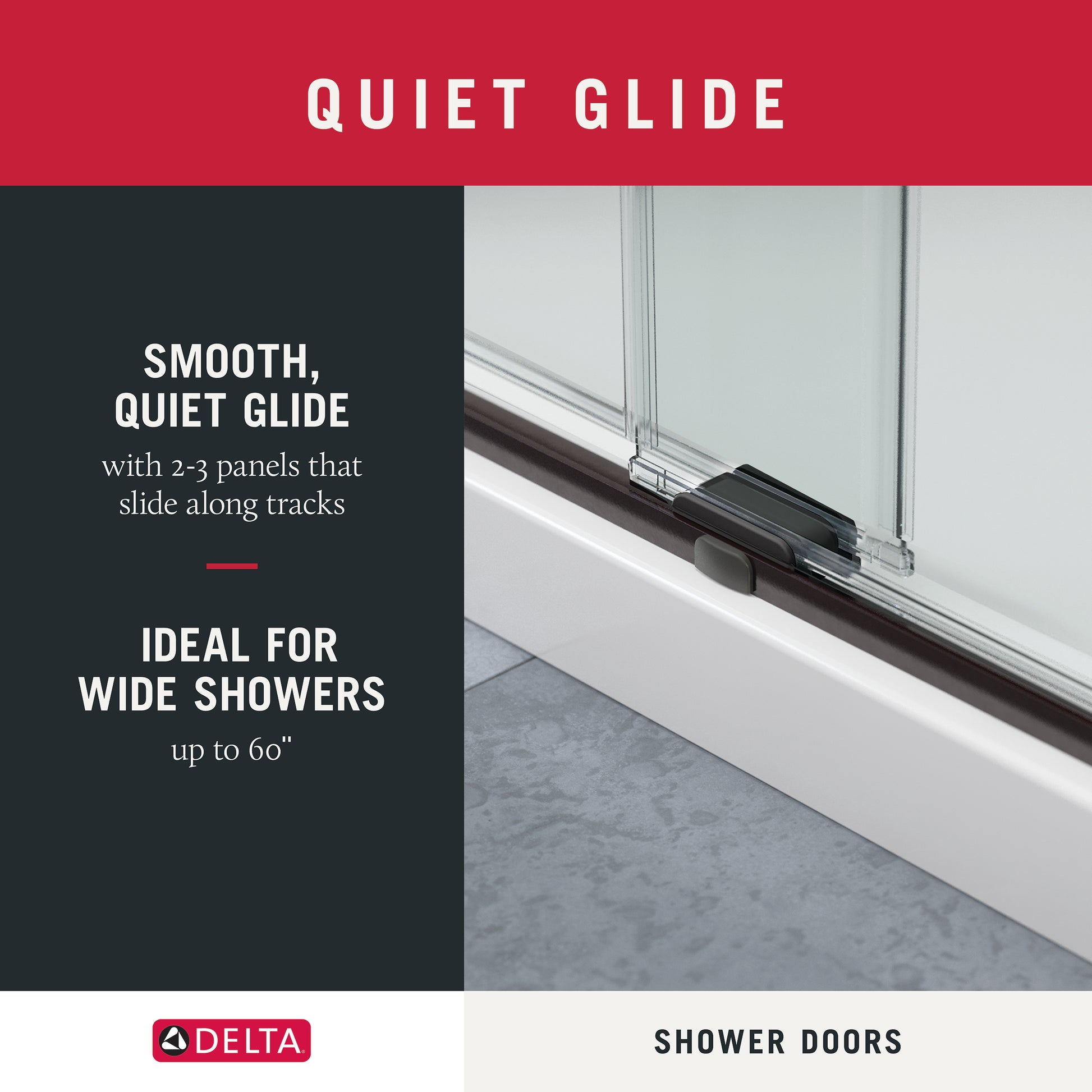 60" Shower / Clear / Matte Black