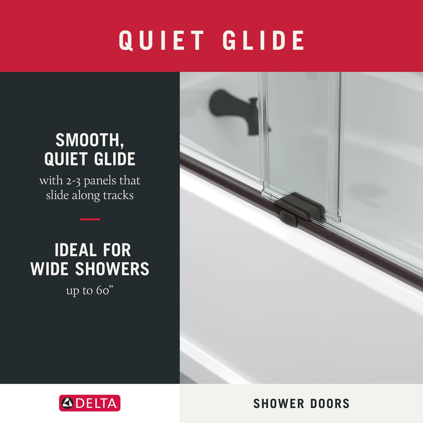 60" Bathtub / Privacy / Brushed Nickel (Shower Door)