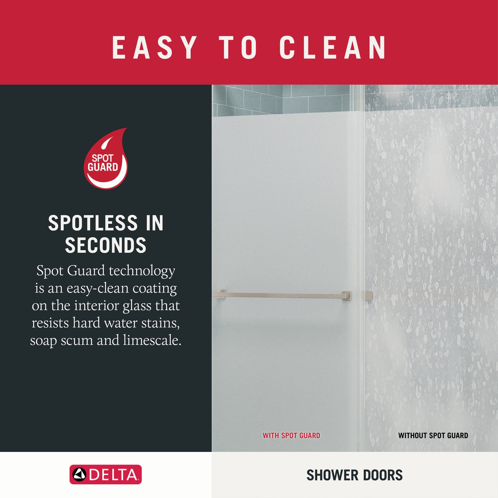 60" Shower / Privacy / Brushed Nickel (Shower Door)