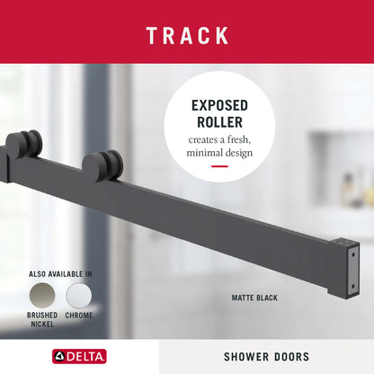 60" Bathtub / Clear / Matte Black