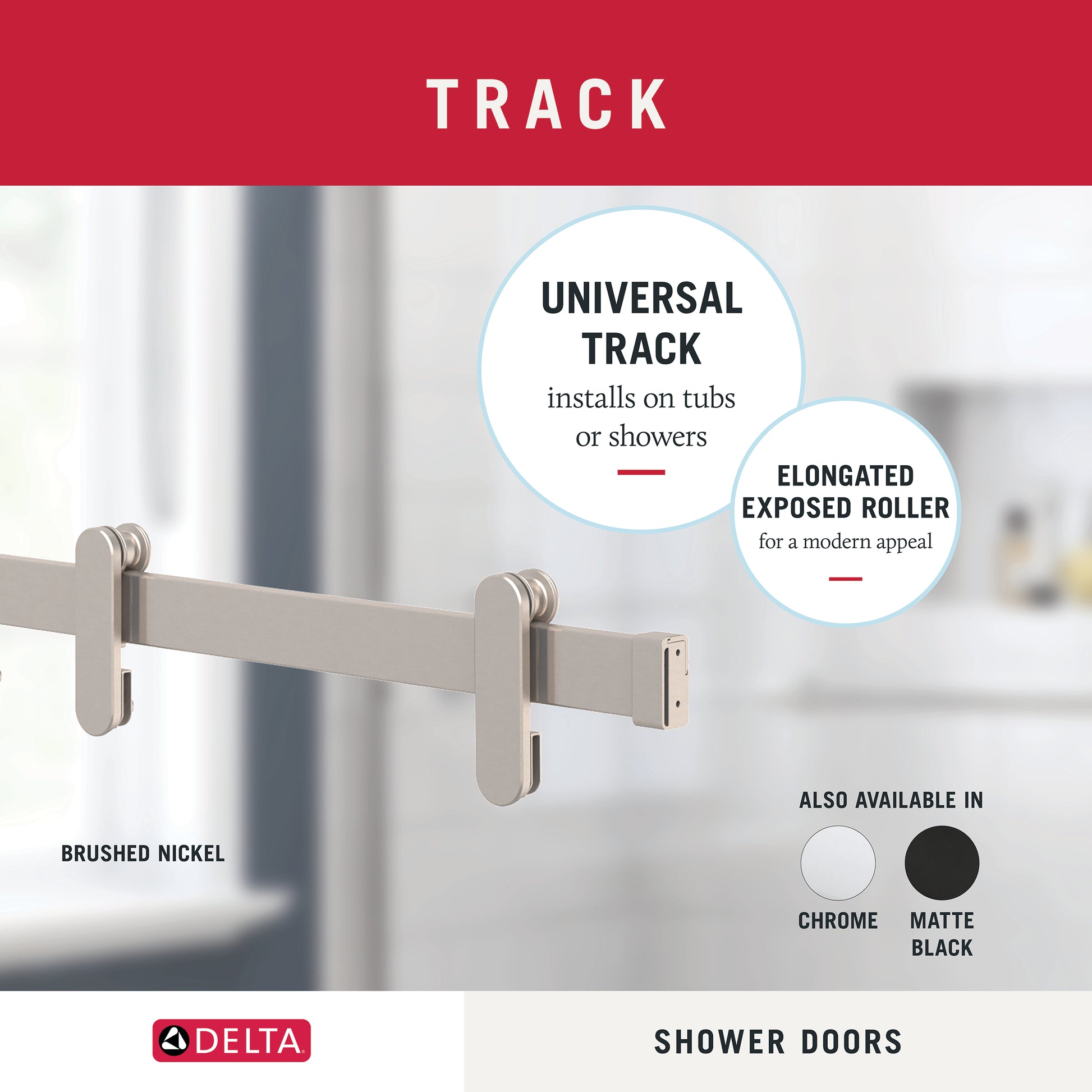 60" Bathtub / Privacy / Brushed Nickel (Shower Door)
