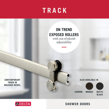 48" Shower / Clear / Nickel