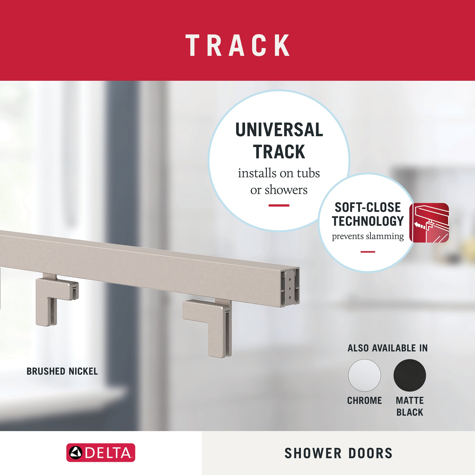 60" Bathtub / Clear / Brushed Nickel (Shower Door)