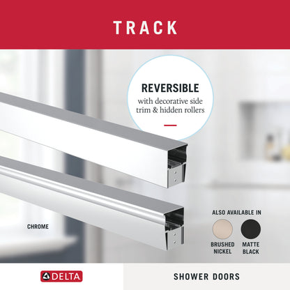 60" Shower / Clear / Chrome