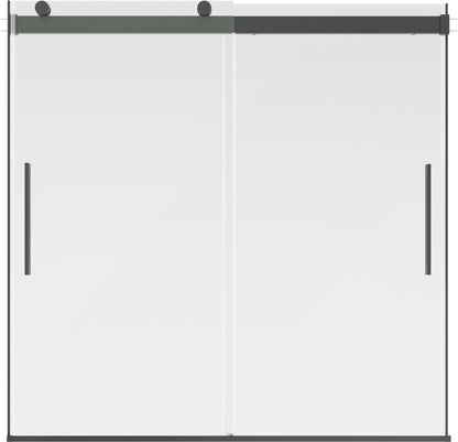 60" Bathtub / Clear / Matte Black