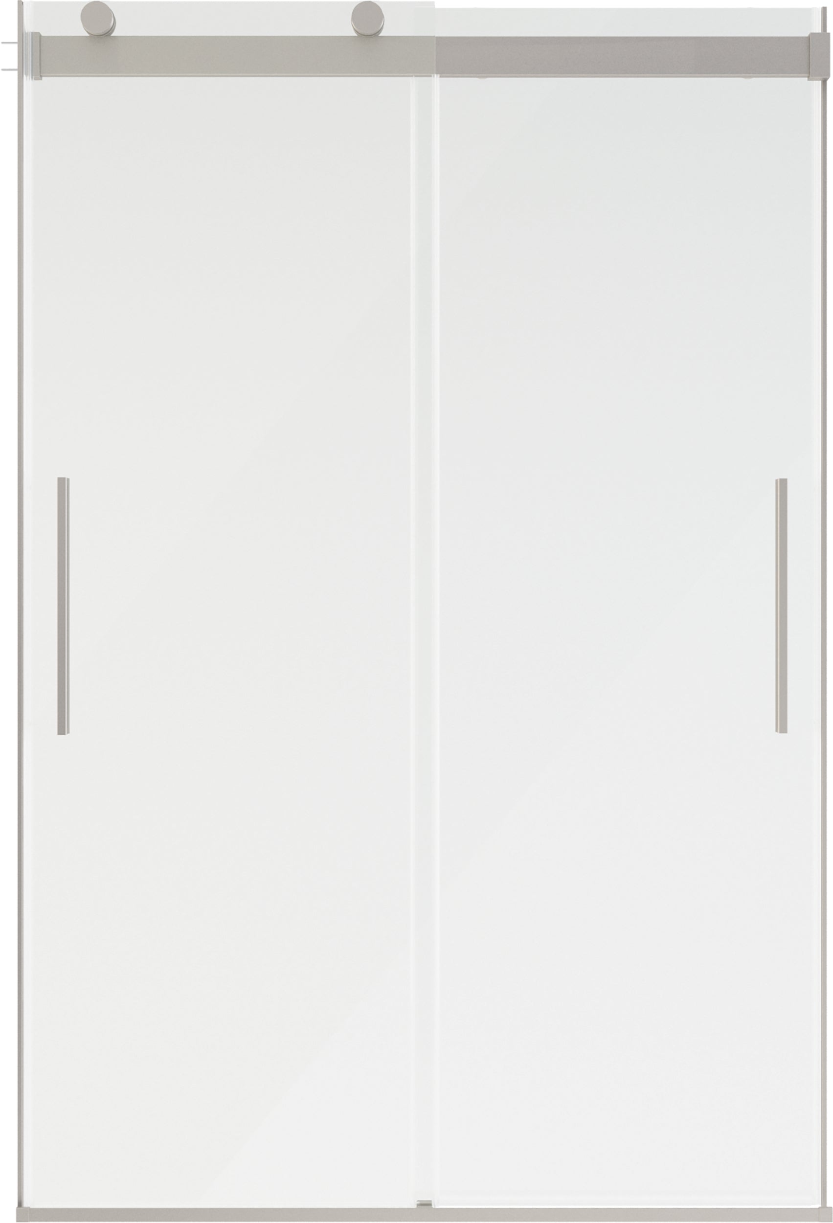 48" Shower / Clear / Shower Door Brushed Nickel