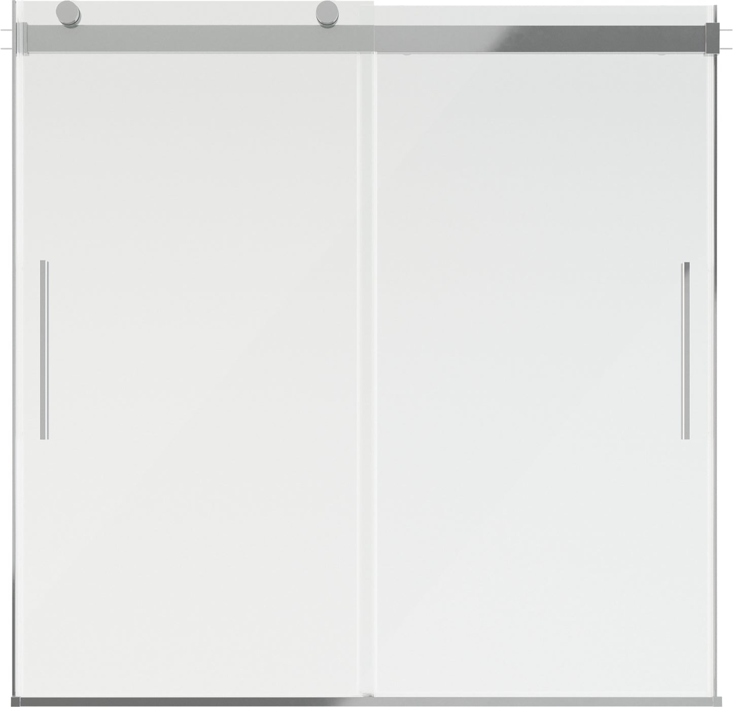 60" Bathtub / Clear / Polished Chrome