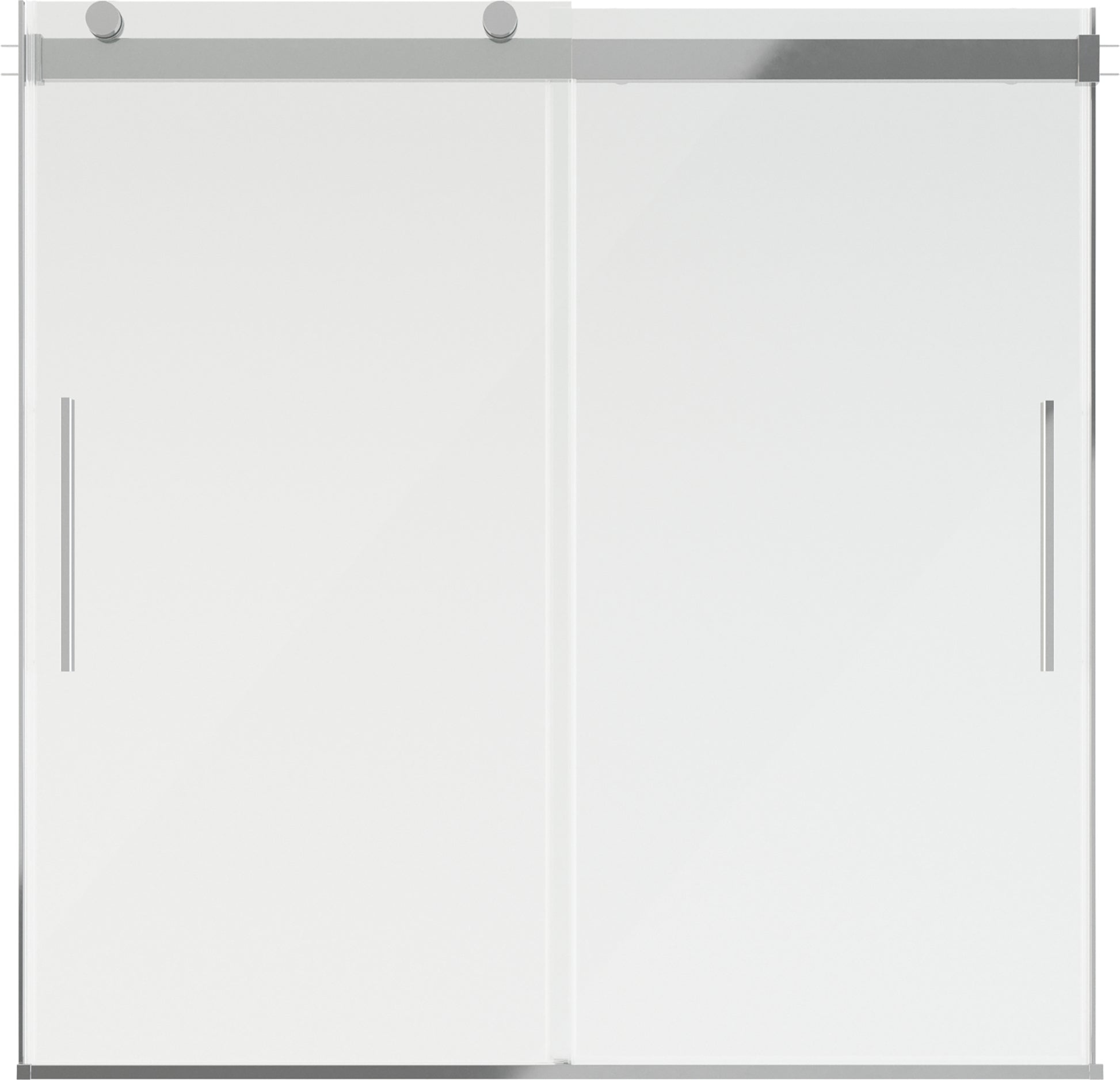 60" Bathtub / Clear / Polished Chrome