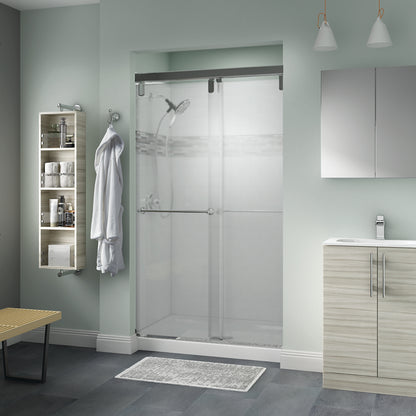 48" Shower / Frosted / Polished Chrome
