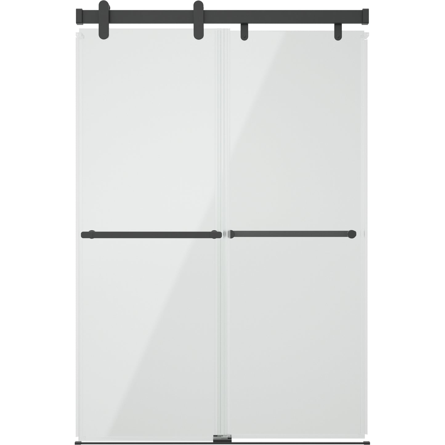 48" Shower / Clear / Matte Black