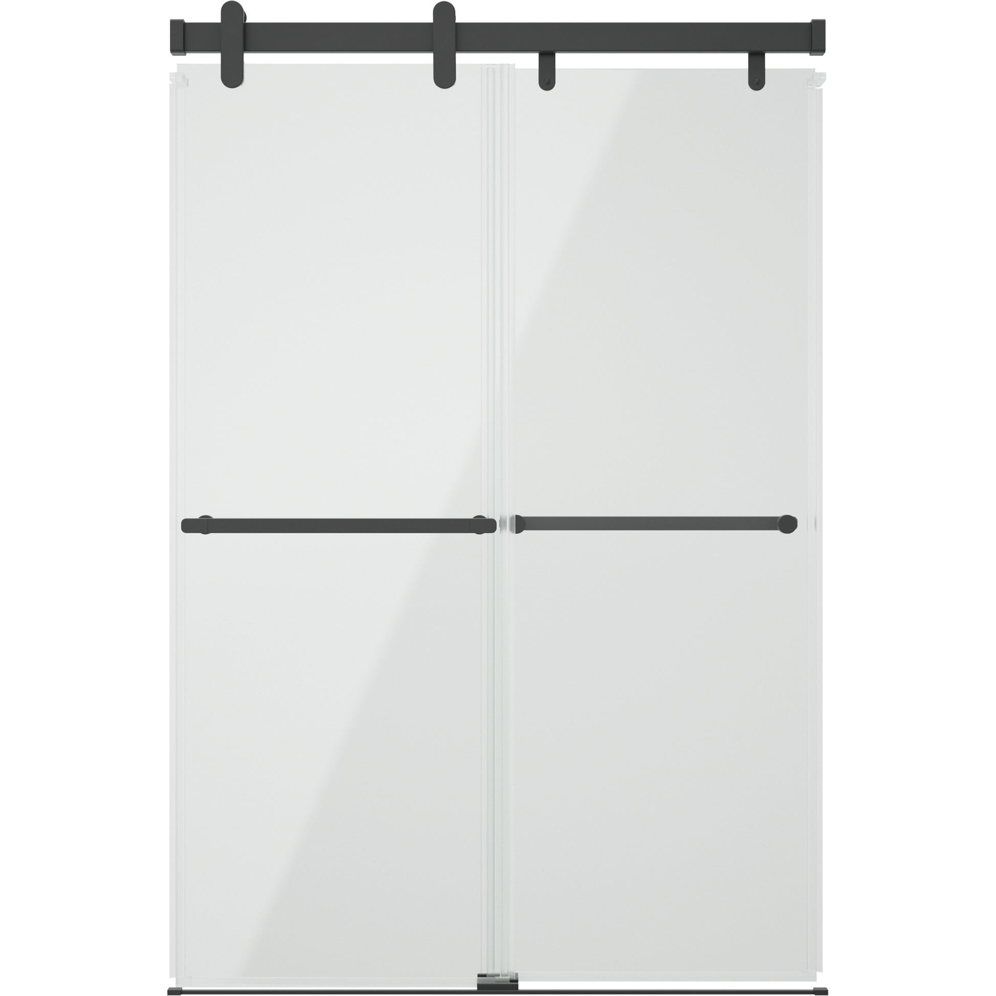 48" Shower / Clear / Matte Black