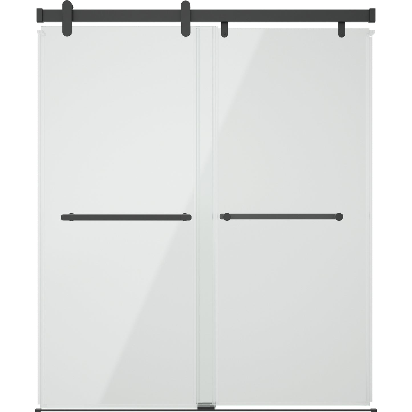 60" Shower / Clear / Matte Black