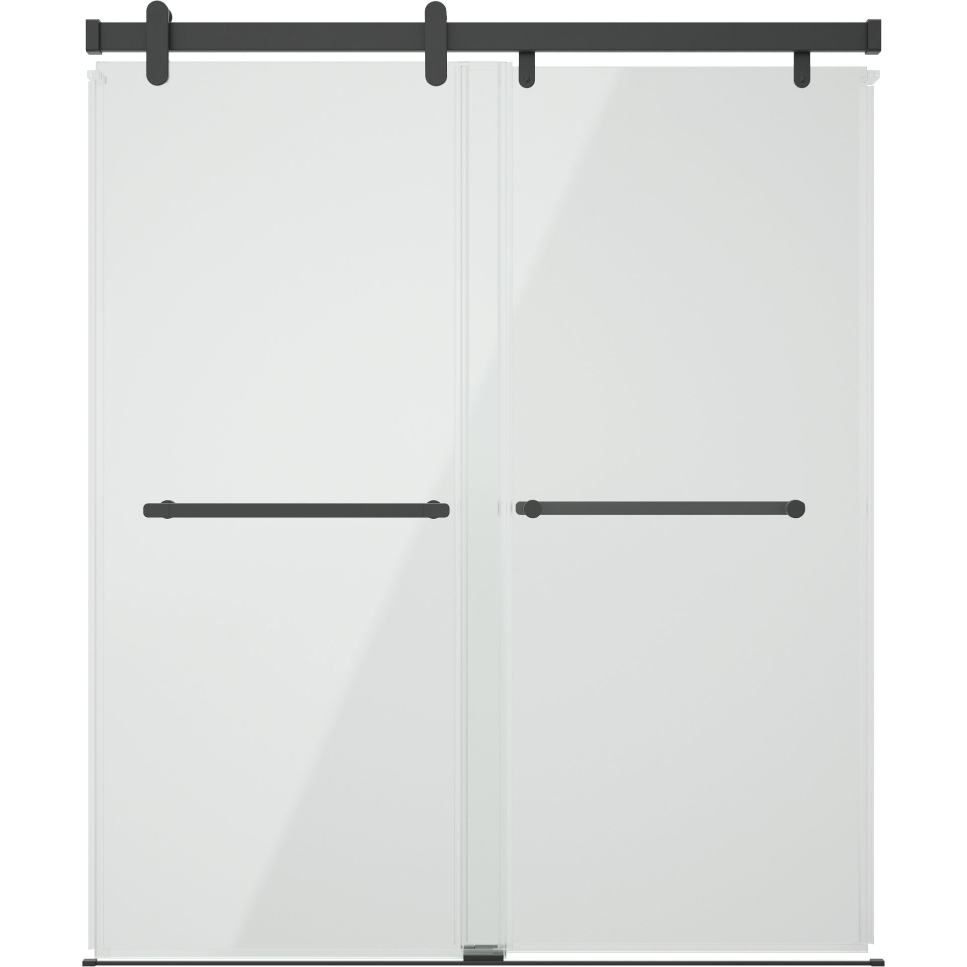 60" Shower / Clear / Matte Black