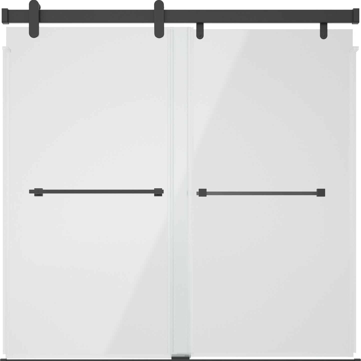 60" Bathtub / Clear / Matte Black