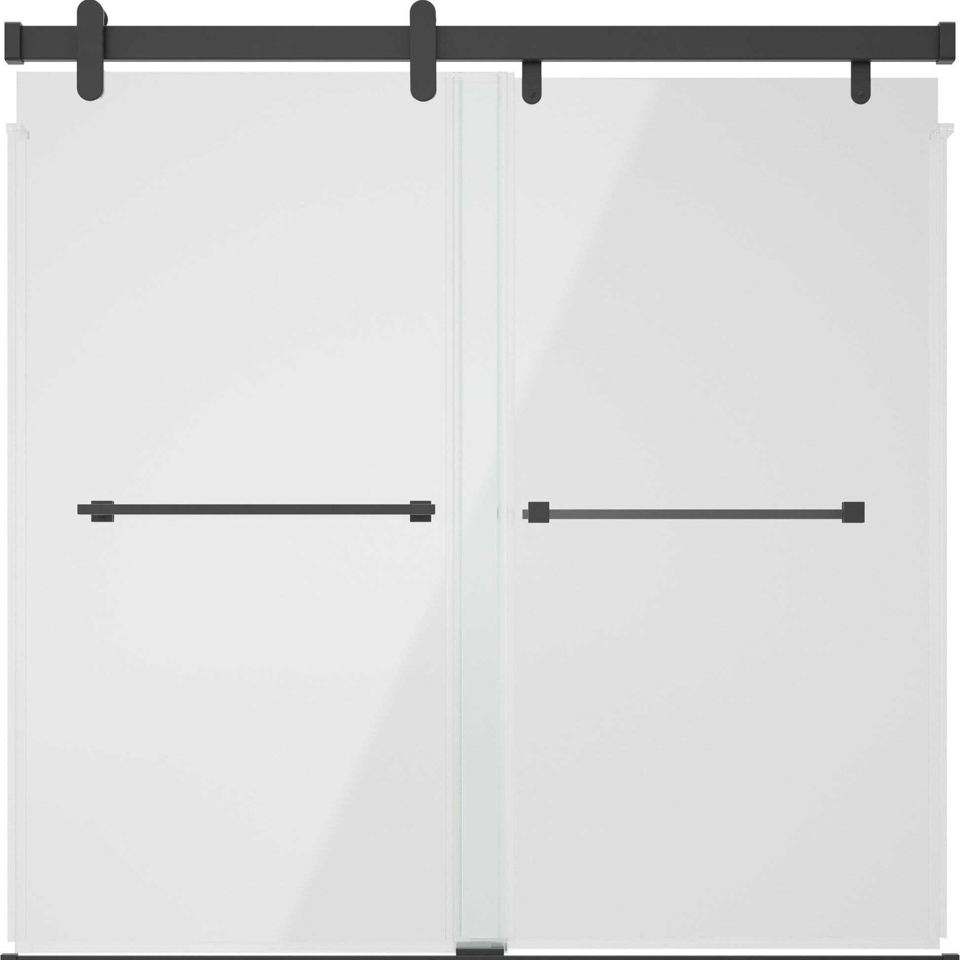 60" Bathtub / Clear / Matte Black