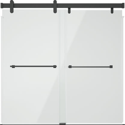 60" Bathtub / Clear / Matte Black