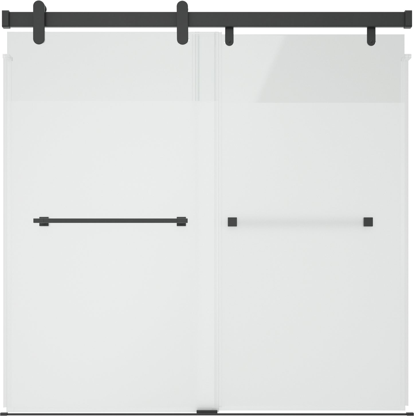 60" Bathtub / Privacy / Matte Black