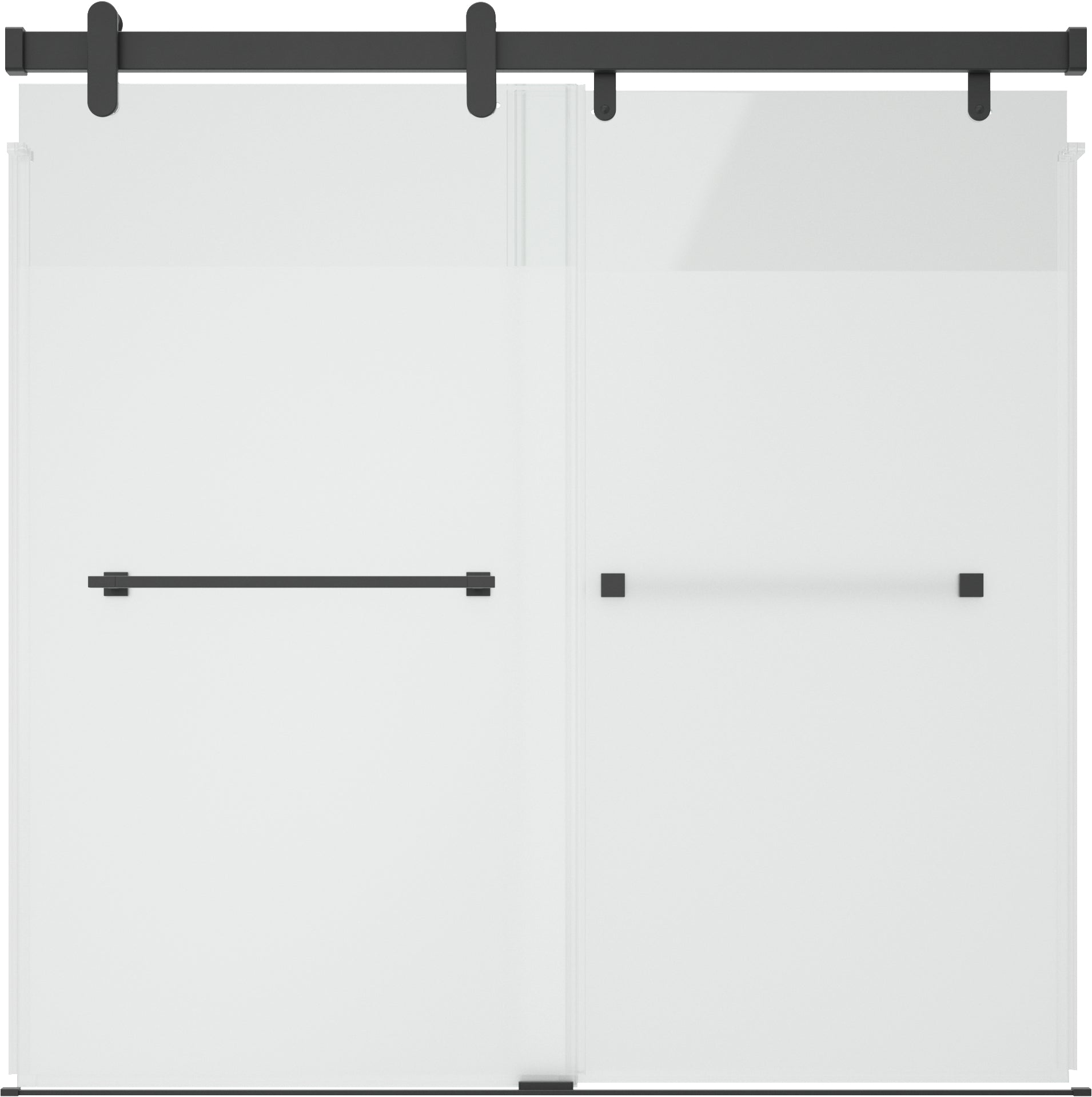 60" Bathtub / Privacy / Matte Black