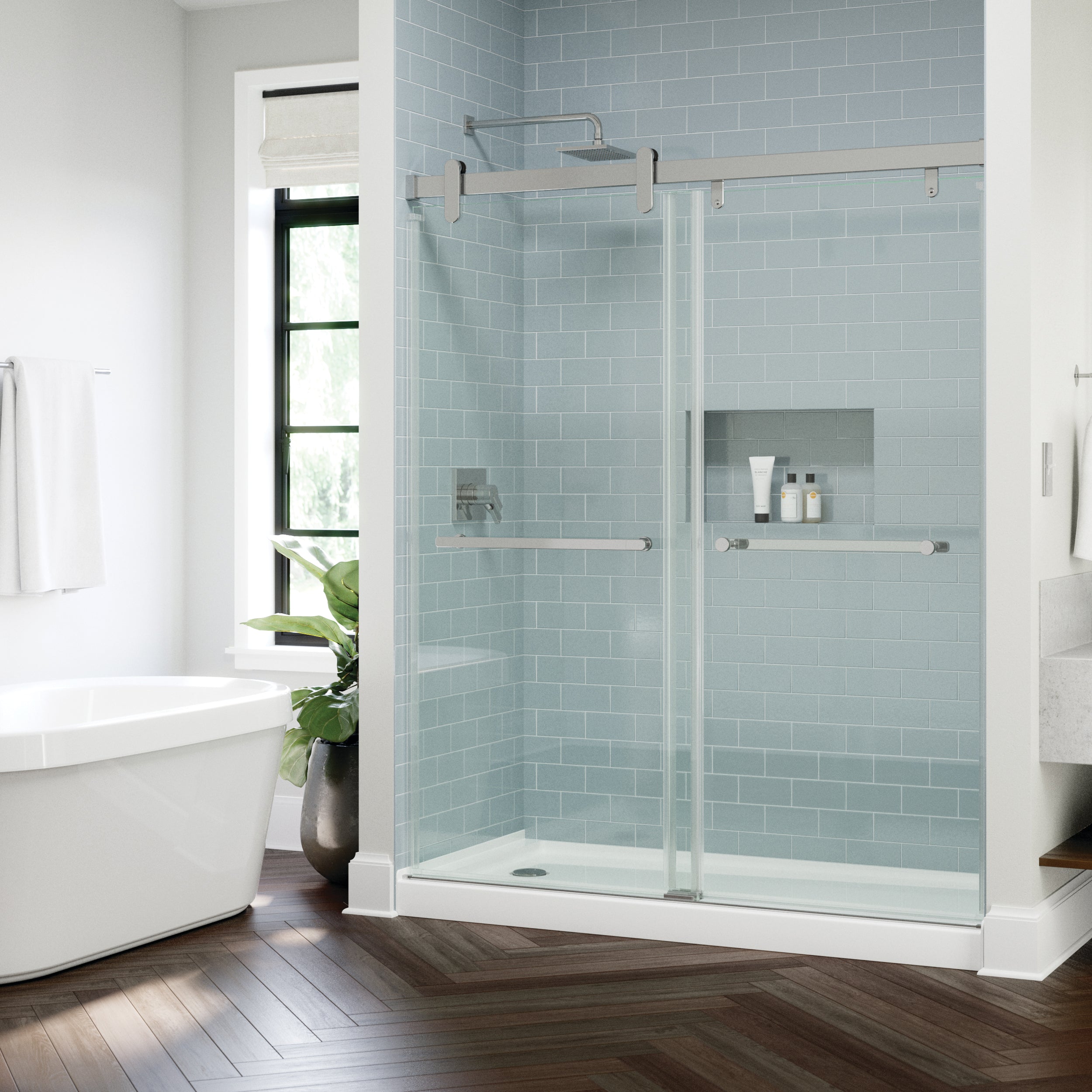 Cabot 8mm Shower Door with Lathan Handle