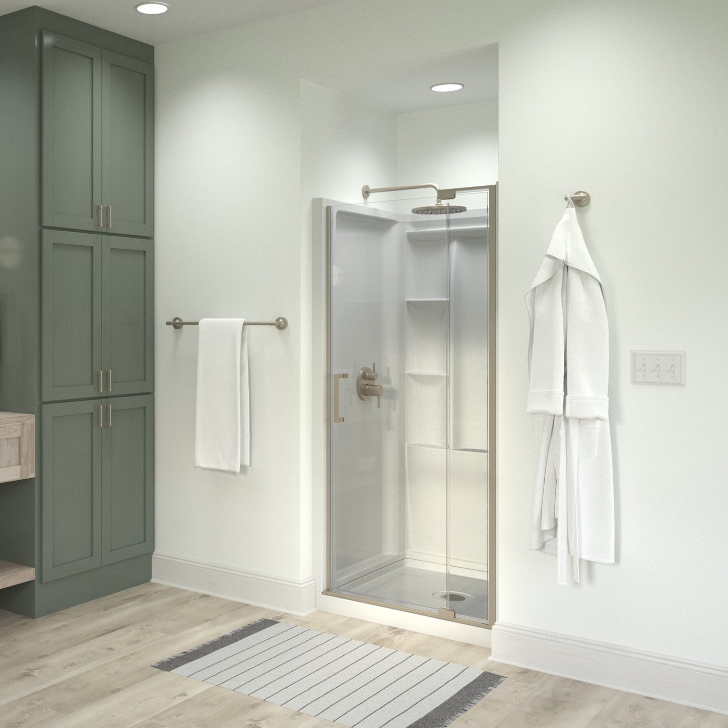 36" Shower / Clear / Brushed Nickel (Shower Door)