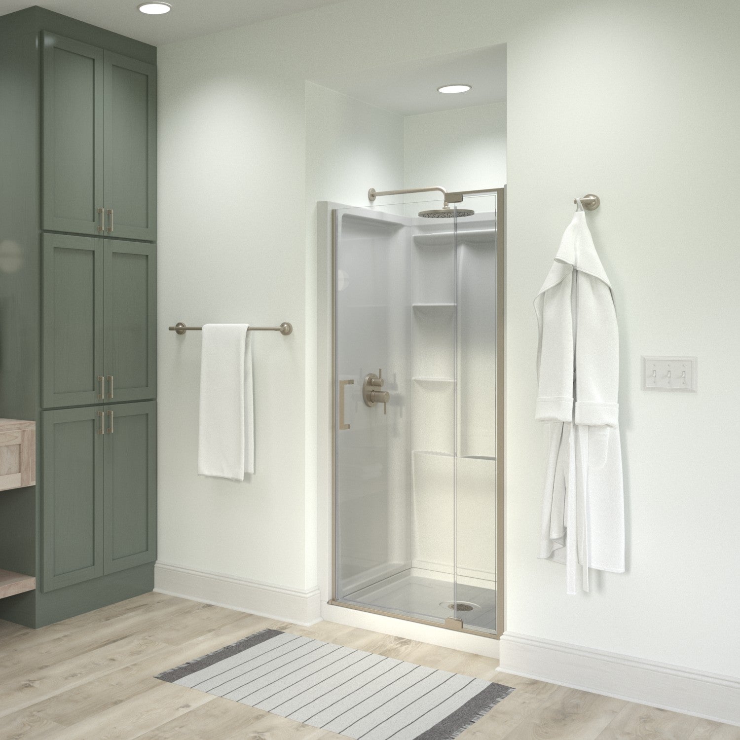 36" Shower / Clear / Brushed Nickel (Shower Door)