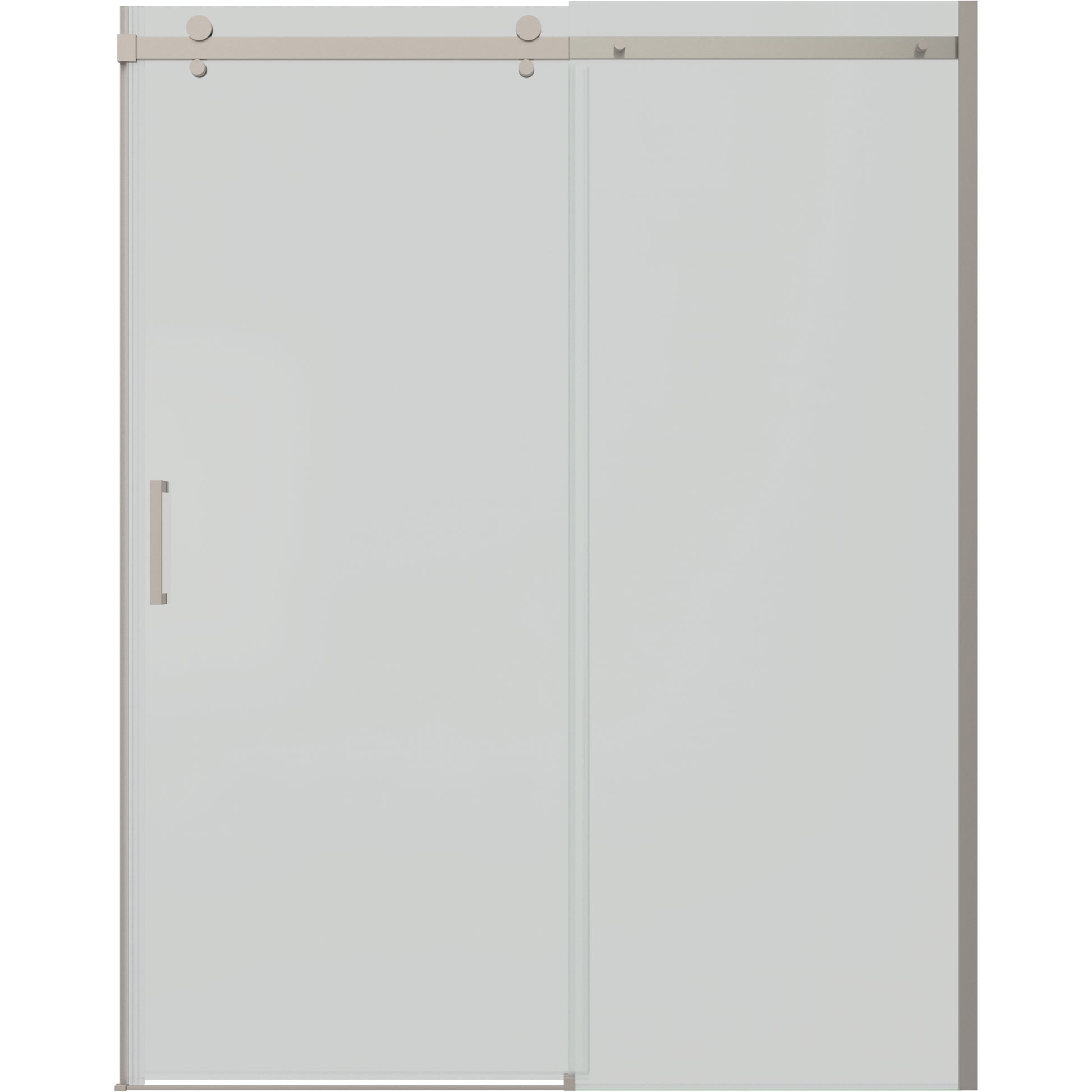 60" Shower / Clear / Delta Brushed Nickel