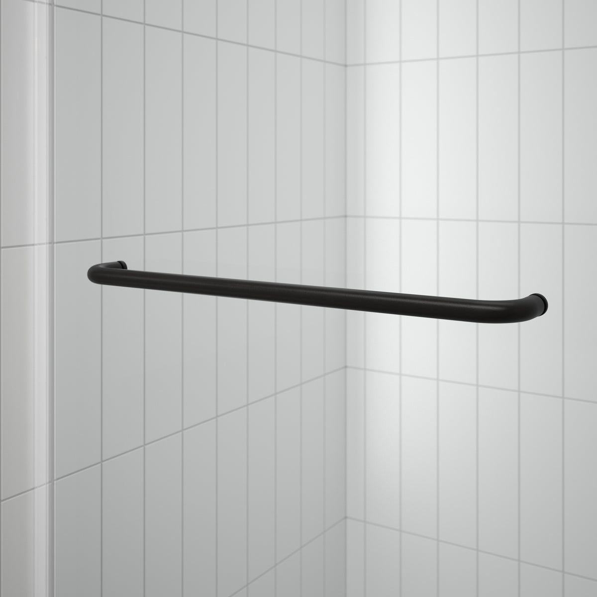 60" Shower / Clear / Matte Black