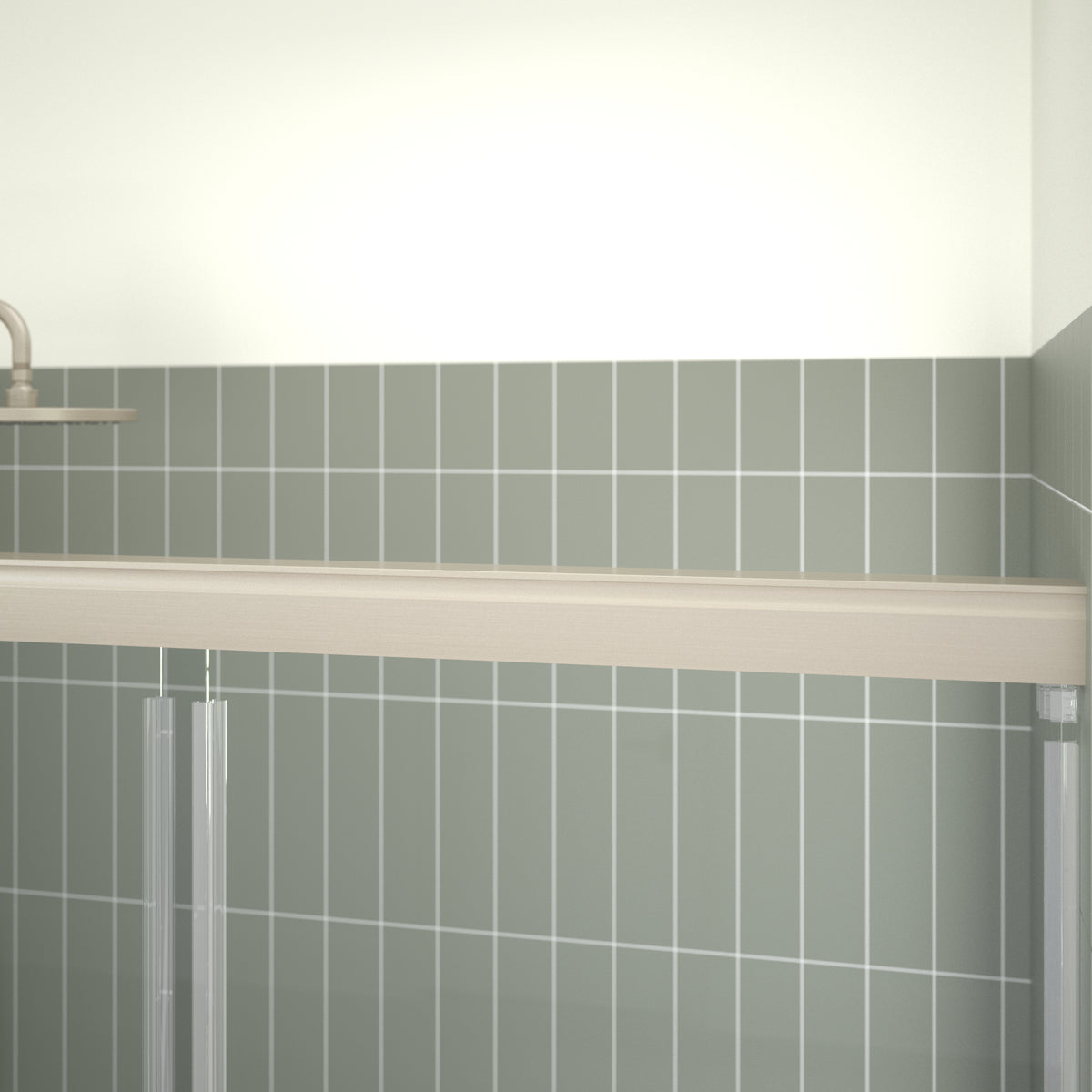 60" Shower / Clear / Brushed Nickel (Shower Door)