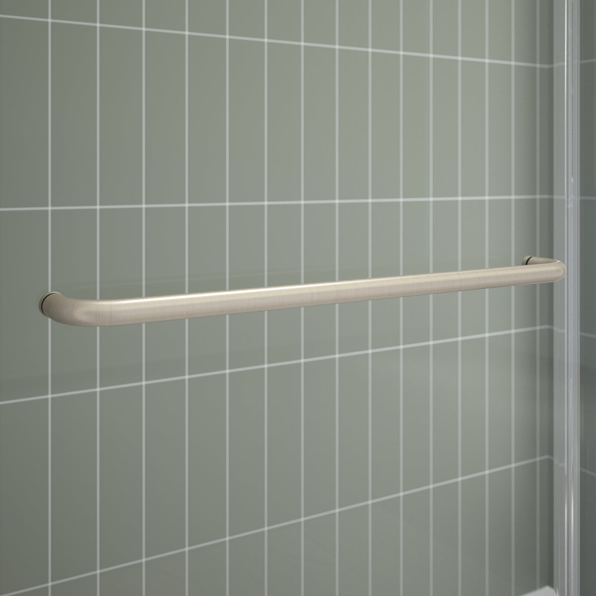 60" Shower / Clear / Brushed Nickel (Shower Door)