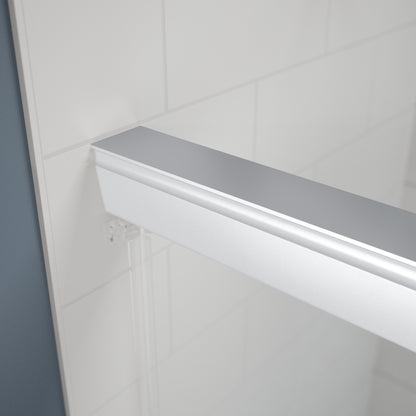 60" Shower / Clear / Chrome